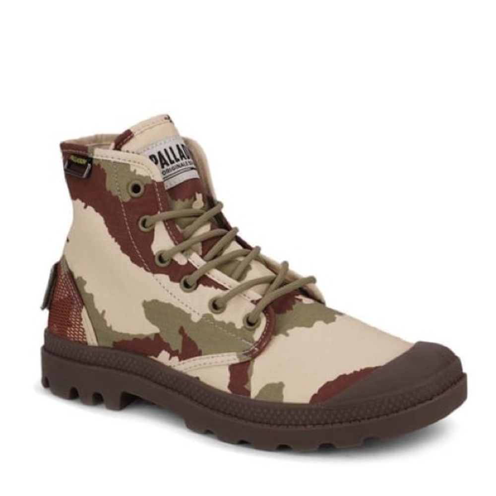 Palladium Men's Pampa Hi Og Camo Beige Ankle High Sneakers size 12 NEW